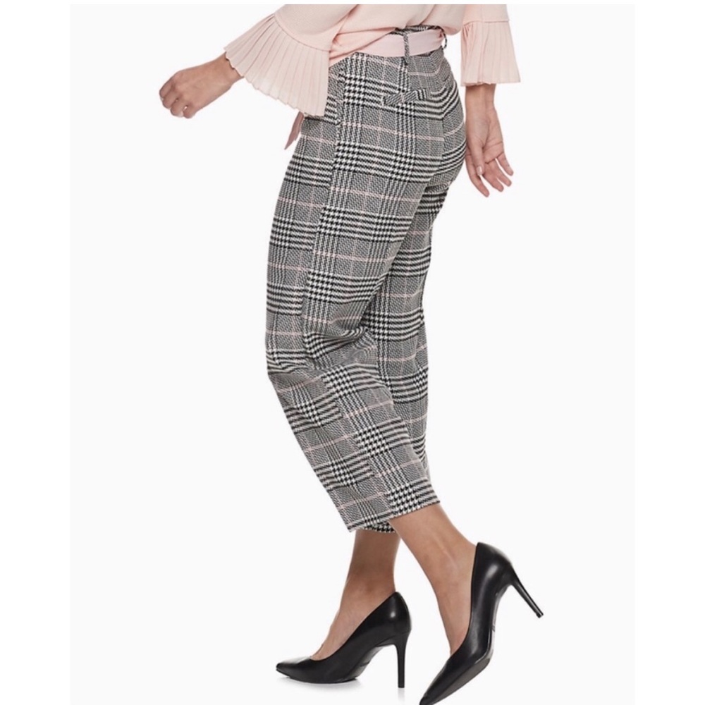 ELLE Women's Wide Leg Cropped Trouser Pants Size XL fit Plus Size 16 NWOT - Picture 5 of 6
